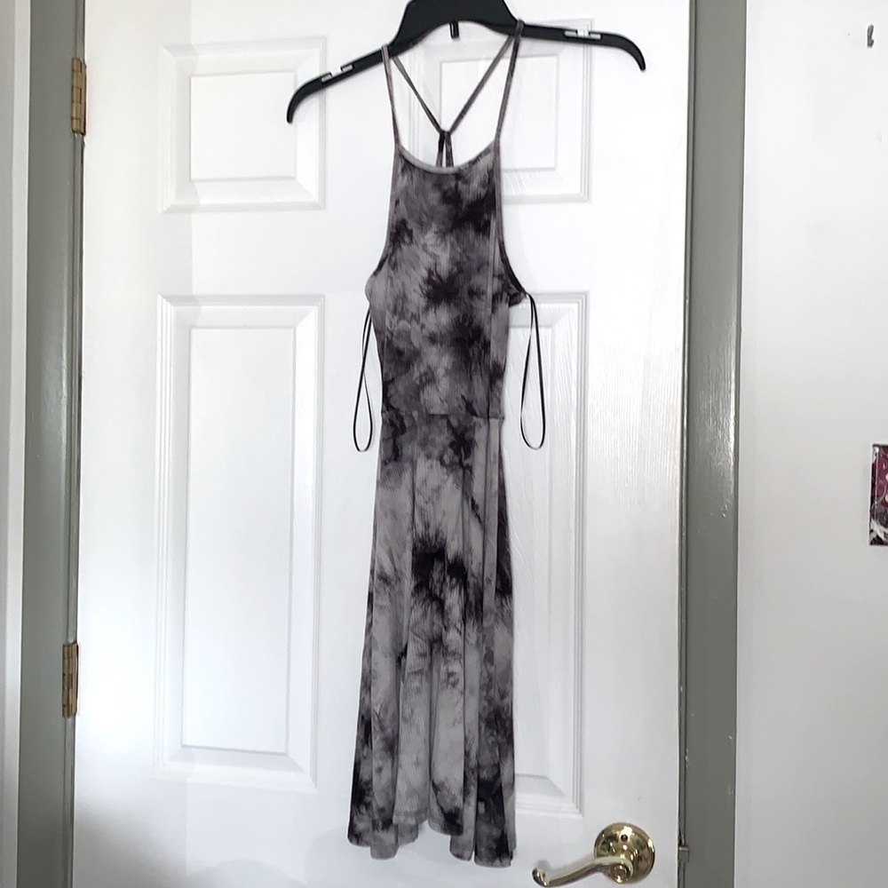 Dark Tie Dye Dress